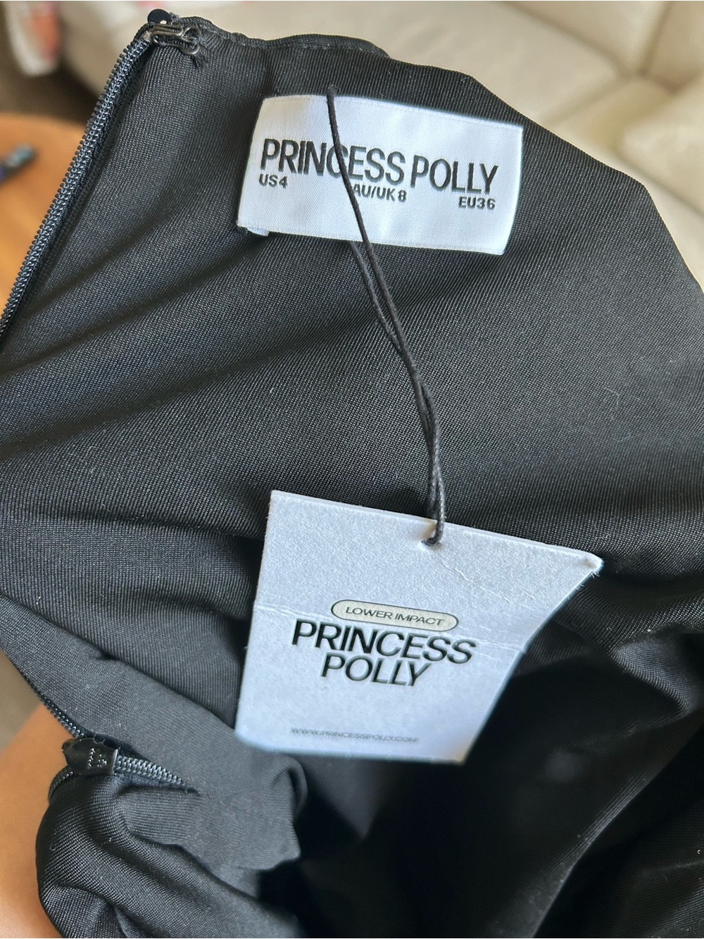 Princess Polly Black Sequin Mini Dress with Spaghetti Straps - Picture 7 of 10